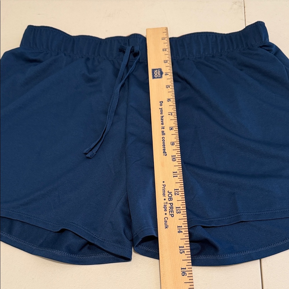 NWT Nike Pro Dri-Fit Women Sporty Navy Athletic Shorts Drawstring waistband M - Picture 6 of 10